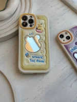 قاب Pooh چرمی برجسته آینه دار (کدC1355) - Image 2