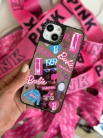 قاب استیکر Barbie آینه ای (کدC1417)