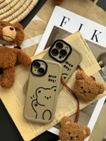 قاب Teddy bear Nice Day با آویز عروسکی (کدC1516)
