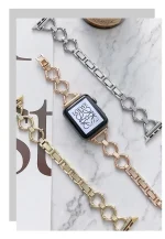 بند اپل واچ فلزی طرح رینگی Gucci design (کدw5010) - Image 2