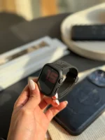 بند اپل واچ چرم قفل مگنتی مشکی (کدw5013)