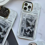 قاب Black and White butterfly (کدC1776)