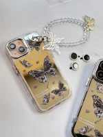قاب butterfly آینه ای با محافظ لنز رینگی و آویز چسبی (کدC1804) - Image 4