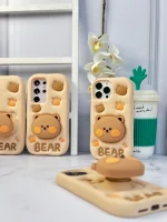 قاب Bear سیلیکونی استند شو آیفون ، سامسونگ ، شیائومی (کدC1519)