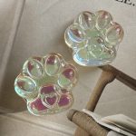 پاپ سوکت پنجه گربه هلوگرامی شیشه ای