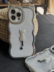 قاب موبایل آیفون گربه شاینی دیاموند - Image 3