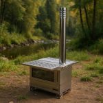 بخاری هیزمی تمام استیل تاشو قابل حمل - تصویر 2