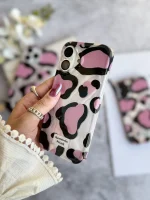 قاب پلنگی Romantic Pink آیفونی (کدC2062) - Image 3
