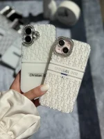قاب White Christian Dior دور لنز نگین آیفون (کدC2076) - Image 3