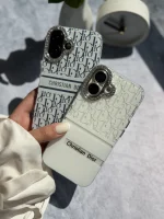 قاب White Christian Dior دور لنز نگین آیفون (کدC2076) - Image 4