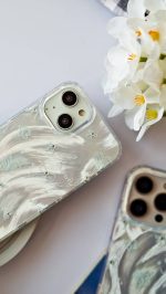 قاب موبایل براش پاپیون و پروانه نگین برجسته - Image 4