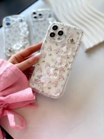 قاب موبایل مینیمال گل صورتی با دستبند - Image 5