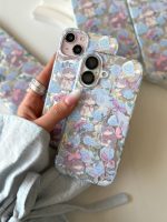 قاب موبایل گل آبی و گربه پاپیونی - Image 2