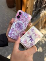 قاب موبایل lavender ribbon روبان بنفش همراه با ولت ست - Image 5