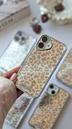 قاب موبایل Gray leopard همراه با آویز قلب - Image 4