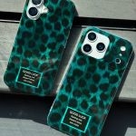 قاب موبایل سبز پولداری SHEIN Leopard