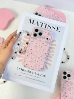 قاب Pink Paws پنجه صورتی با آویز (کدC2271)