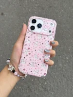 قاب Pink Paws پنجه صورتی با آویز (کدC2271) - Image 2