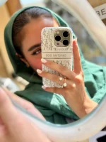 قاب White Christian Dior دور لنز نگین آیفون (کدC2076) - Image 2
