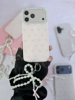قاب Pink Bow پاپیون با آویز (کدC2276) - Image 3