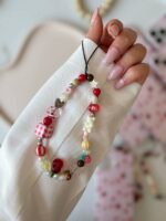 آویز قاب توت فرنگی و خرگوش - Image 2