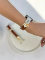 بند اپل واچ چرمی پیشی (کدw5083) - Image 2