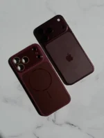 قاب PVD Burgundy با مگ سیف (تبدیل آیفون ها به سری 18) (کدC2314)